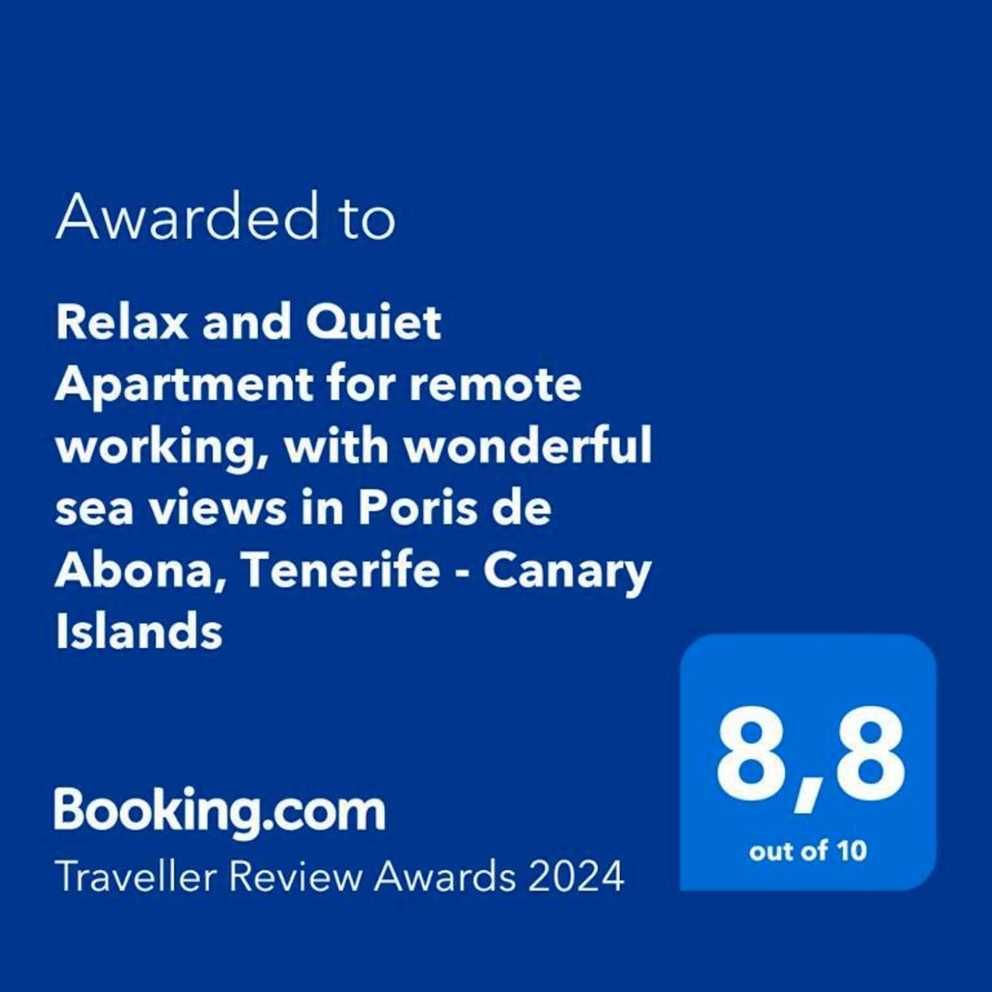 Relax And Quiet Apartment For Remote Working, With Wonderful Sea Views In Poris De Abona, Tenerife - Canary Islands Kültér fotó